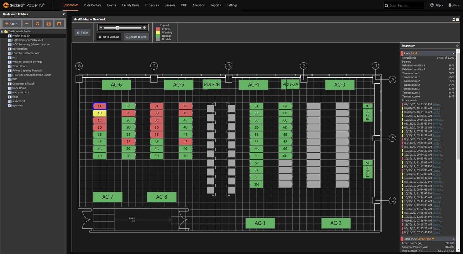 Power IQ interface